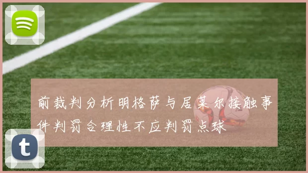 前裁判分析明格萨与居莱尔接触事件判罚合理性不应判罚点球